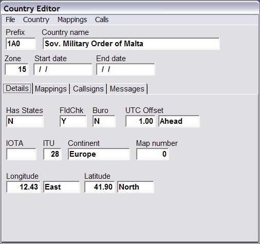 Country Editor