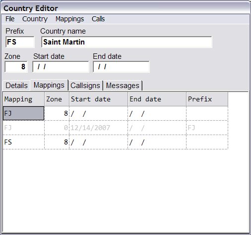 Prefix mappings for FS